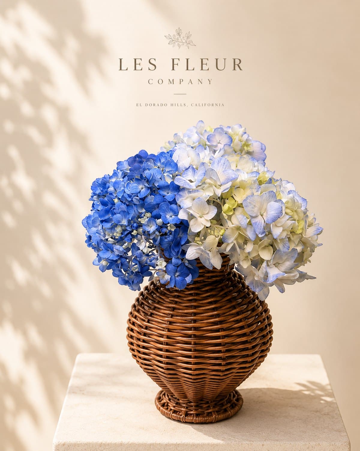 Baby Blue Basket — composed by Les Fleur Company